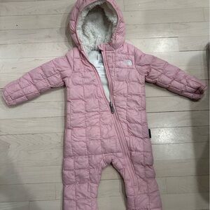The North Face Pink Baby Snowsuit--size 6-12 months